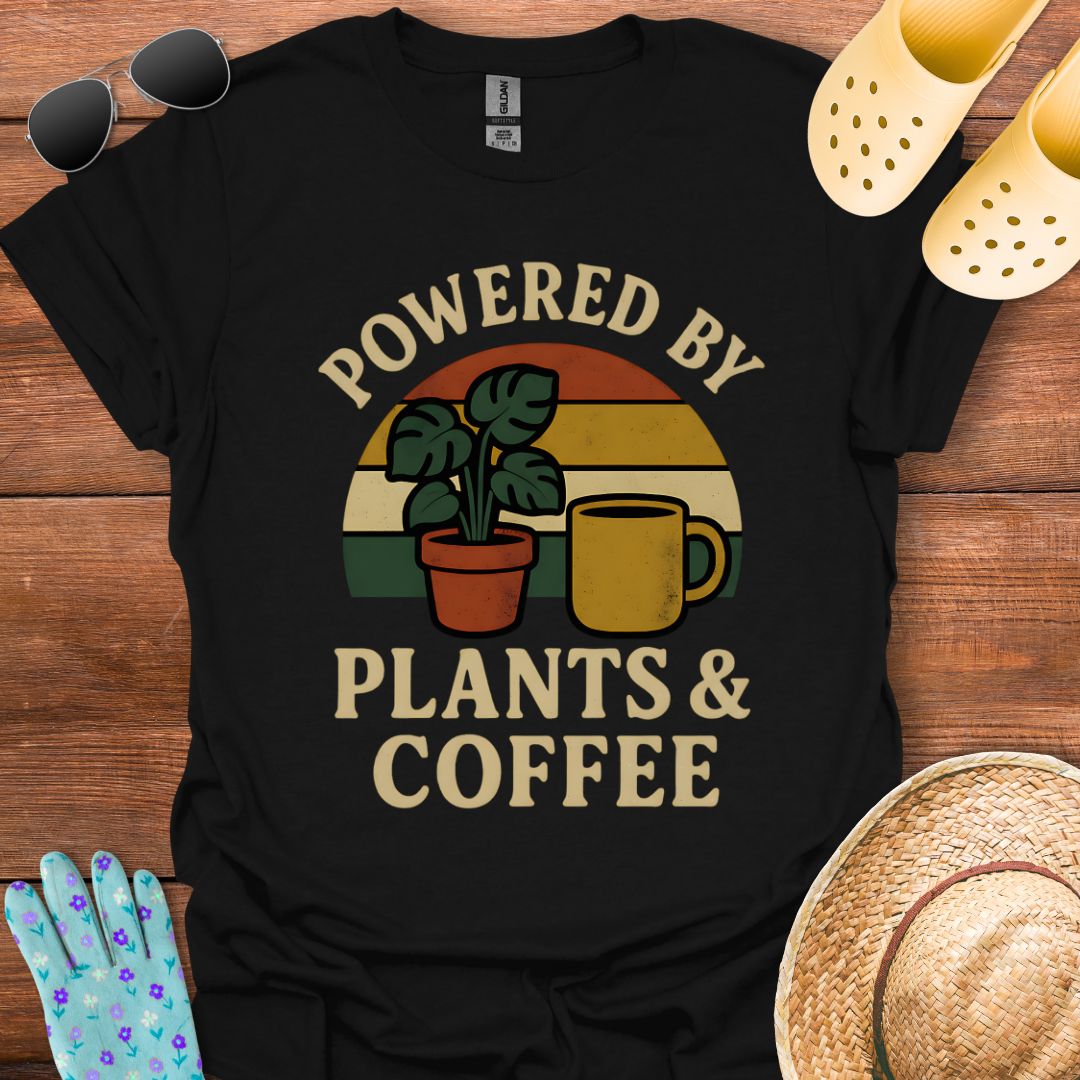 Powered by Plants & Coffee T - Shirt