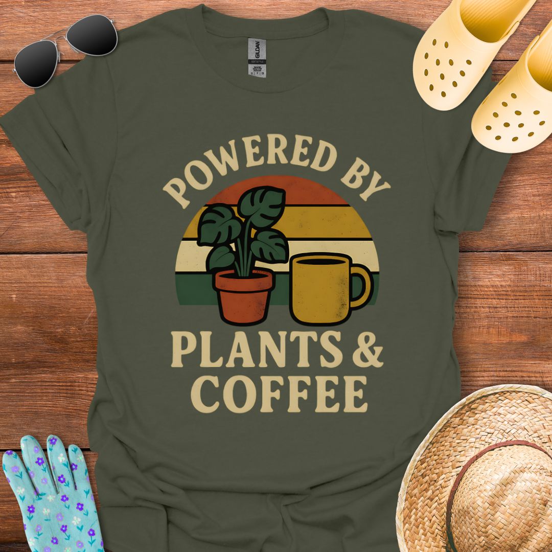 Powered by Plants & Coffee T - Shirt