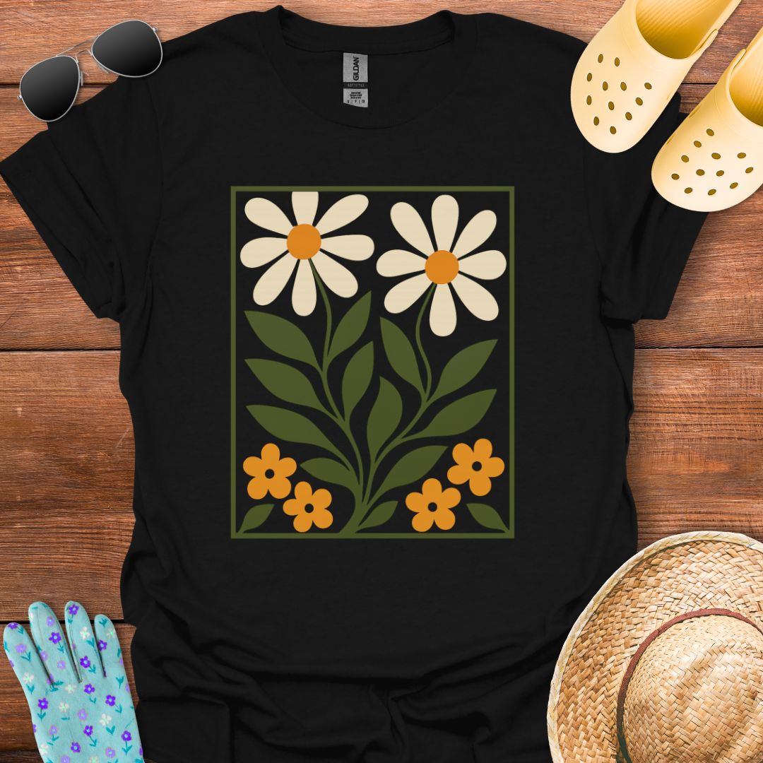 Vintage Daisy Tile T - Shirt