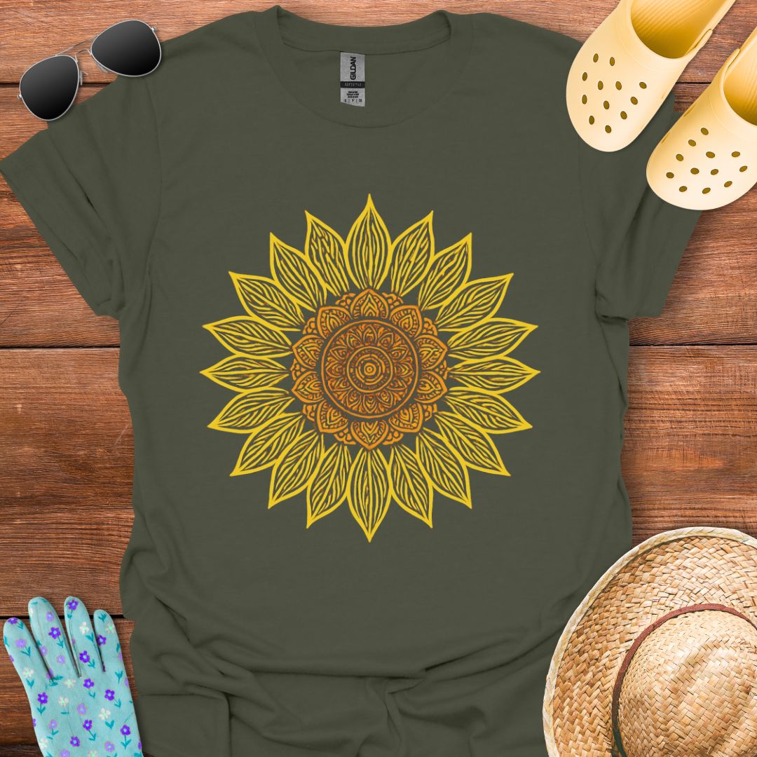 Sunflower Mandala T - Shirt