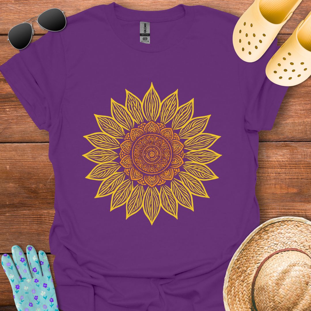 Sunflower Mandala T - Shirt