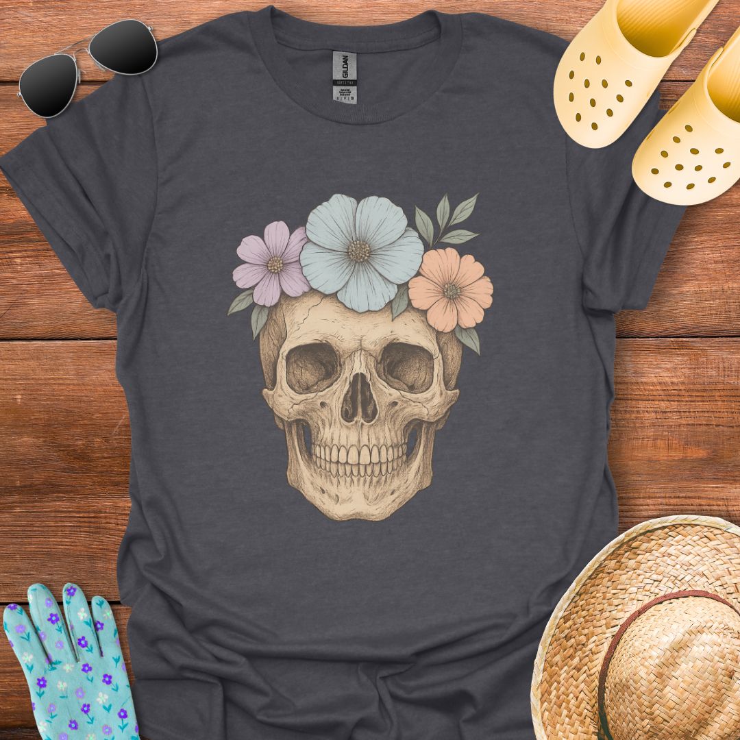 Flower Skeleton T - Shirt