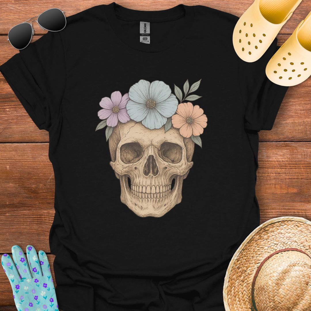 Flower Skeleton T - Shirt