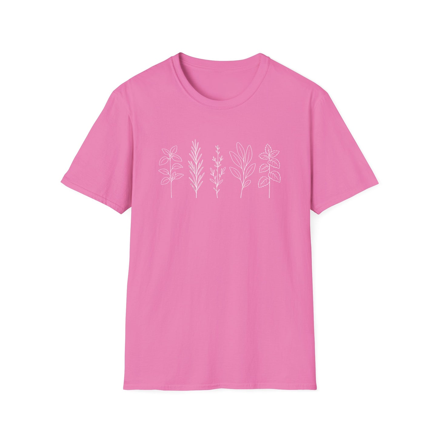 Minimalist Herb Drawing T-Shirt