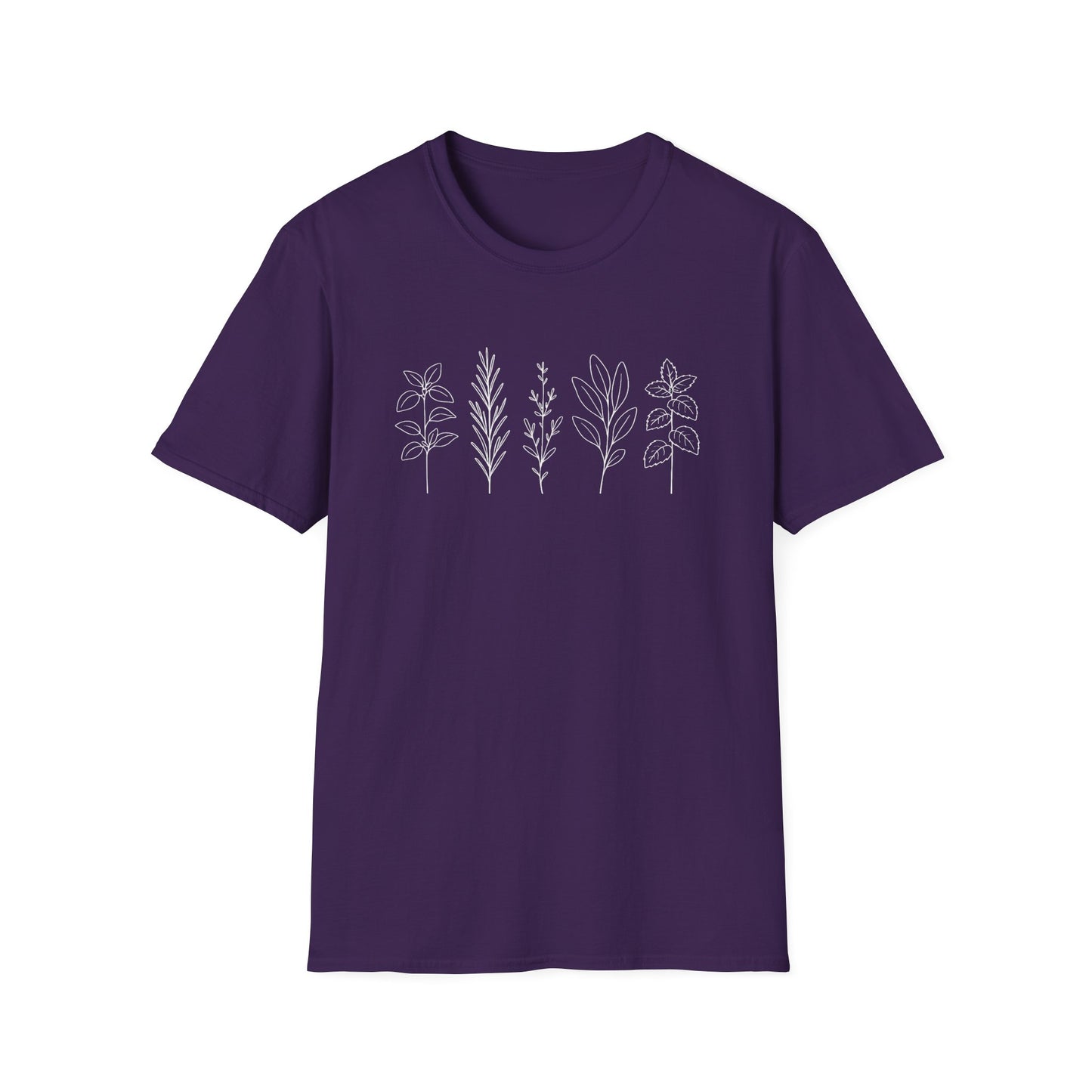 Minimalist Herb Drawing T-Shirt