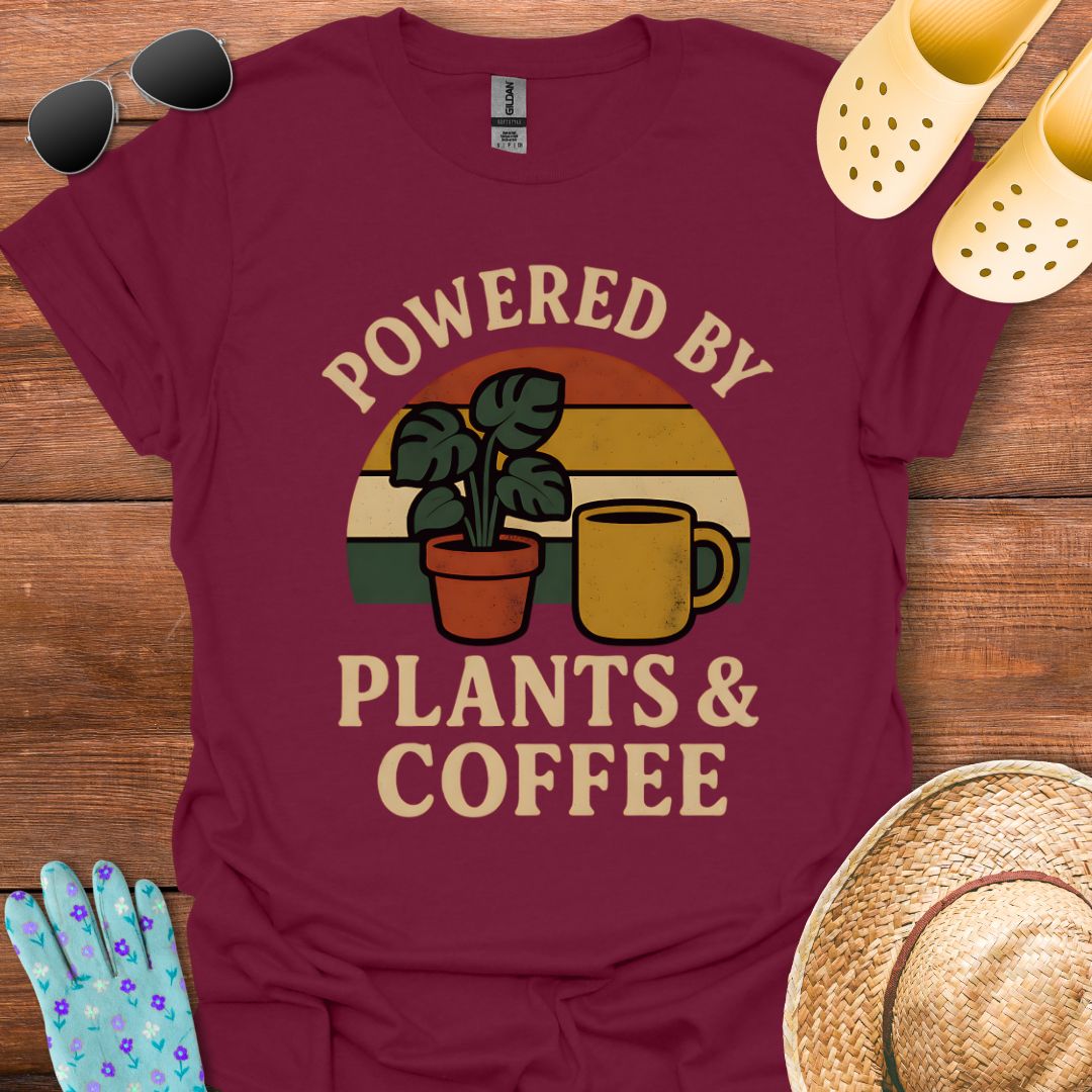 Powered by Plants & Coffee T - Shirt