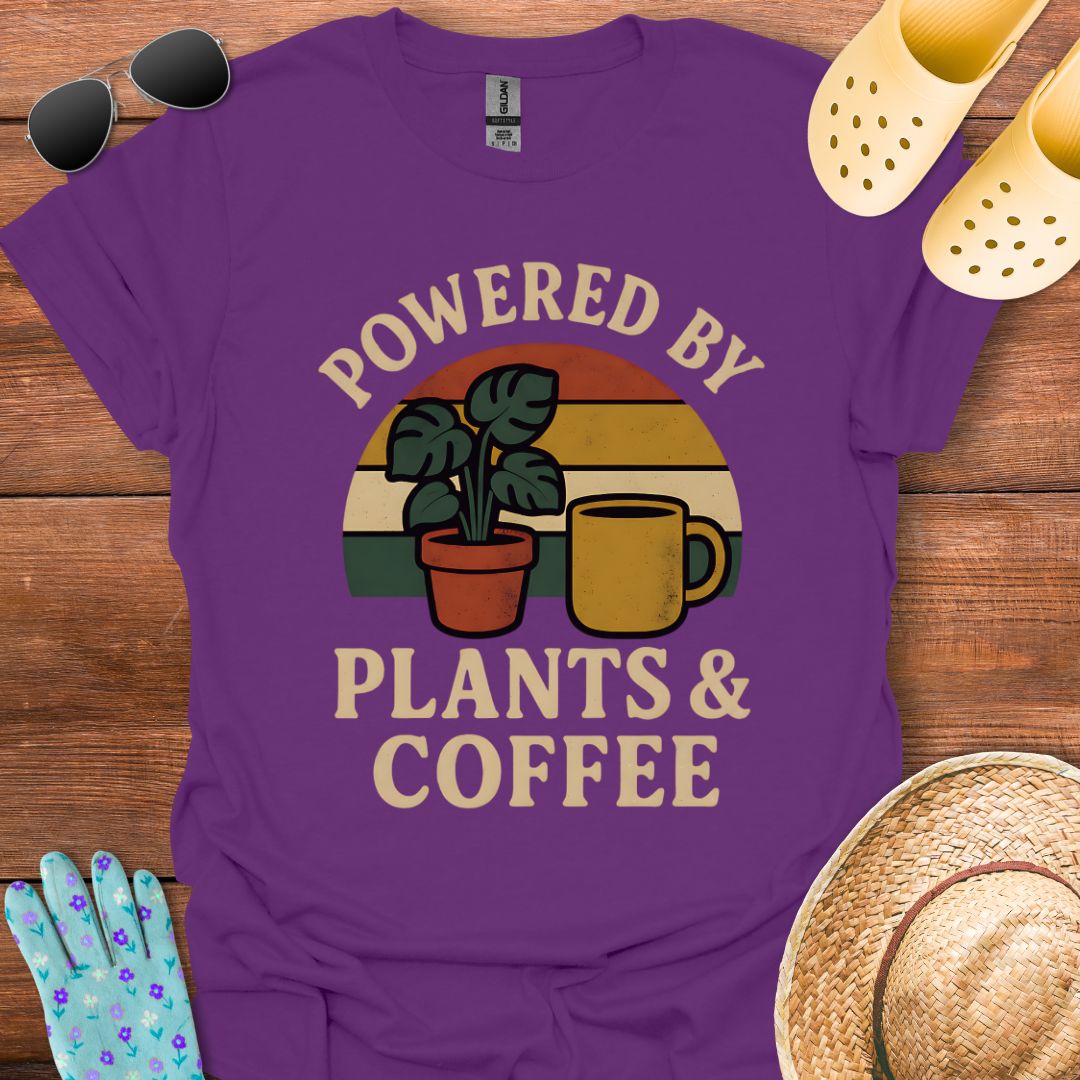 Powered by Plants & Coffee T - Shirt