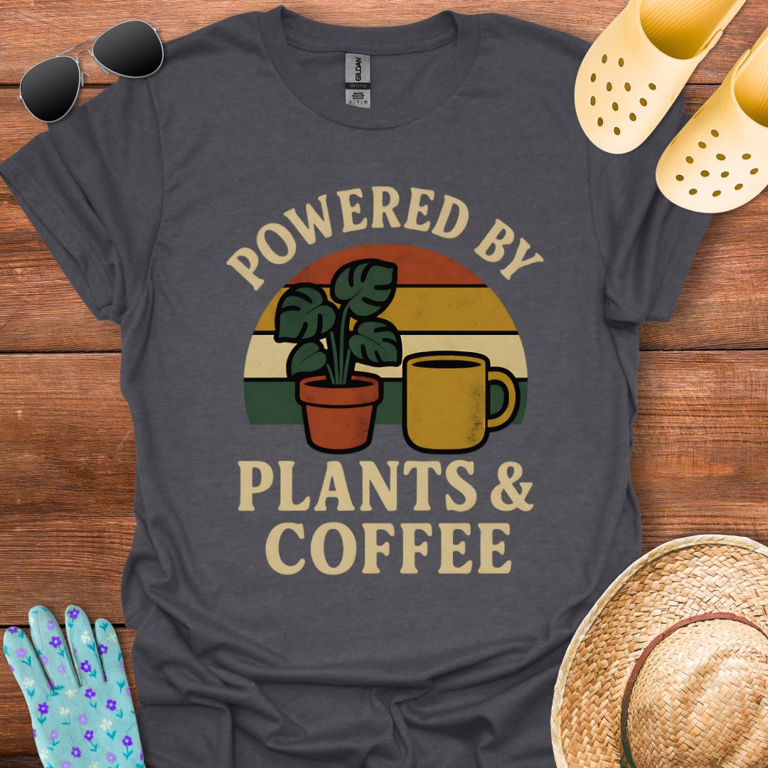 Powered by Plants & Coffee T - Shirt