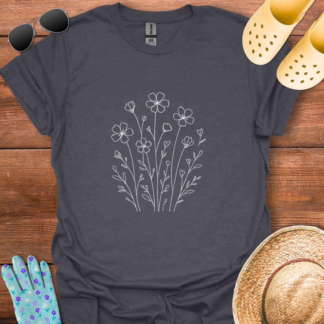 Minimalist Wildflower T - Shirt
