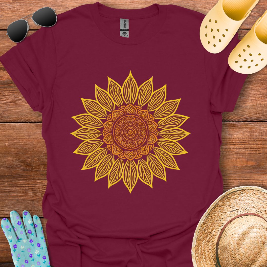 Sunflower Mandala T - Shirt