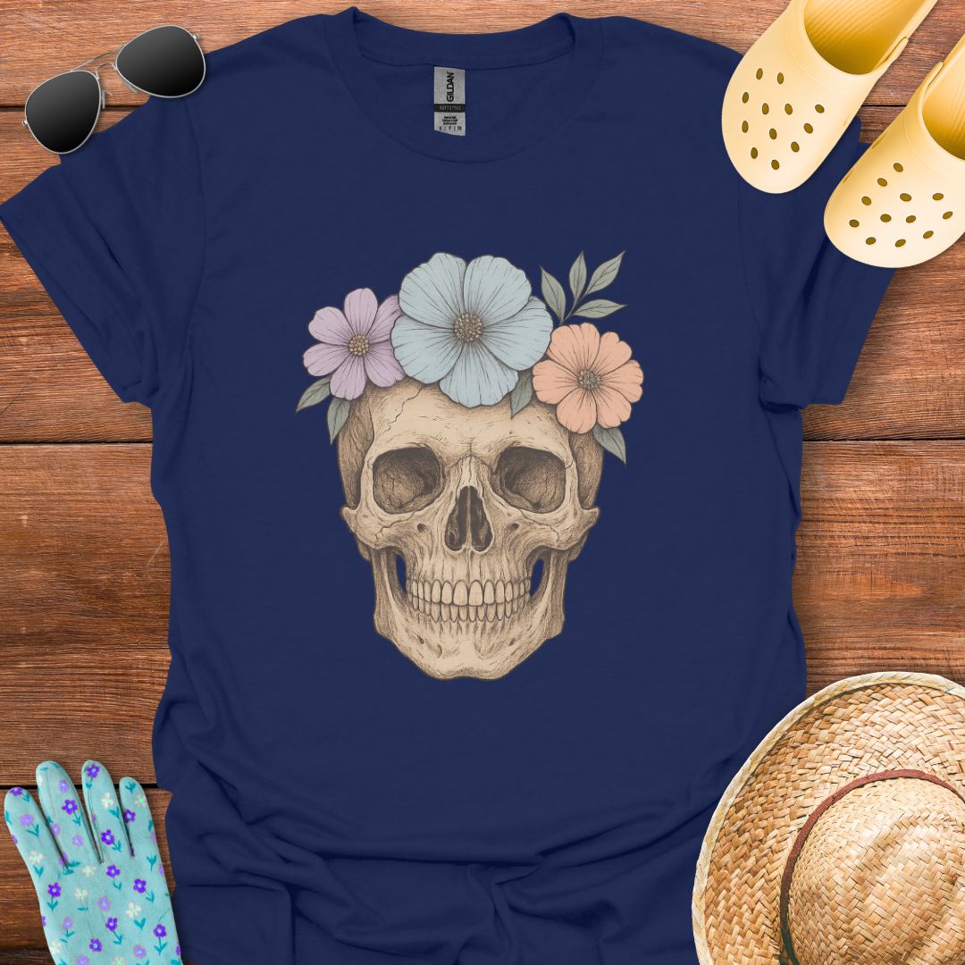 Flower Skeleton T - Shirt