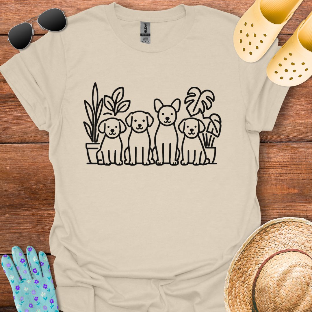 Plants & Dogs T - Shirt