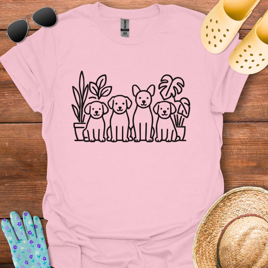 Plants & Dogs T - Shirt