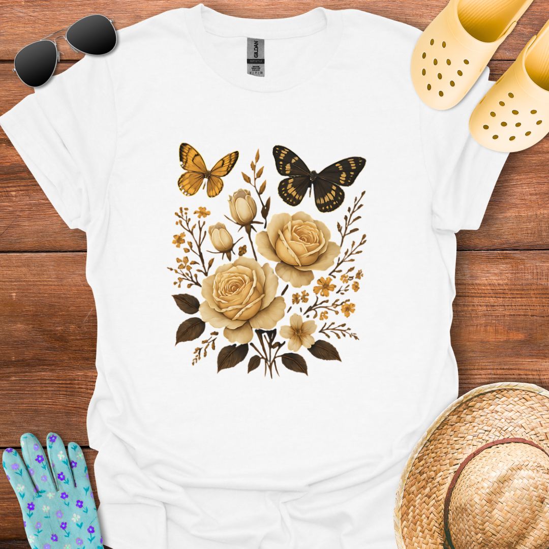 Butterflys & Flowers T - Shirt