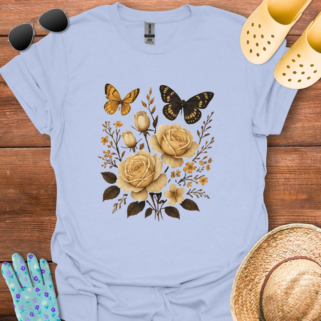 Butterflys & Flowers T - Shirt