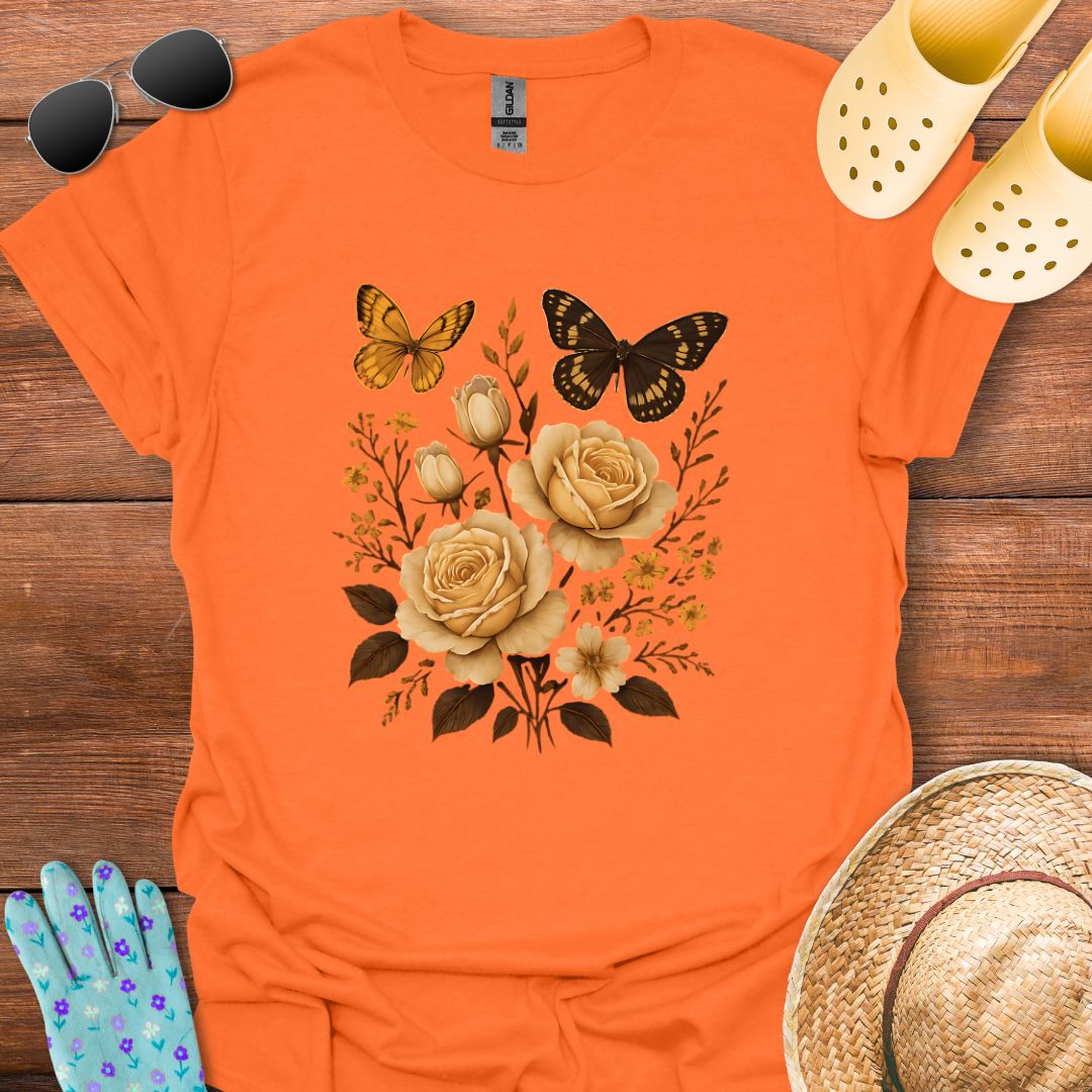 Butterflys & Flowers T - Shirt