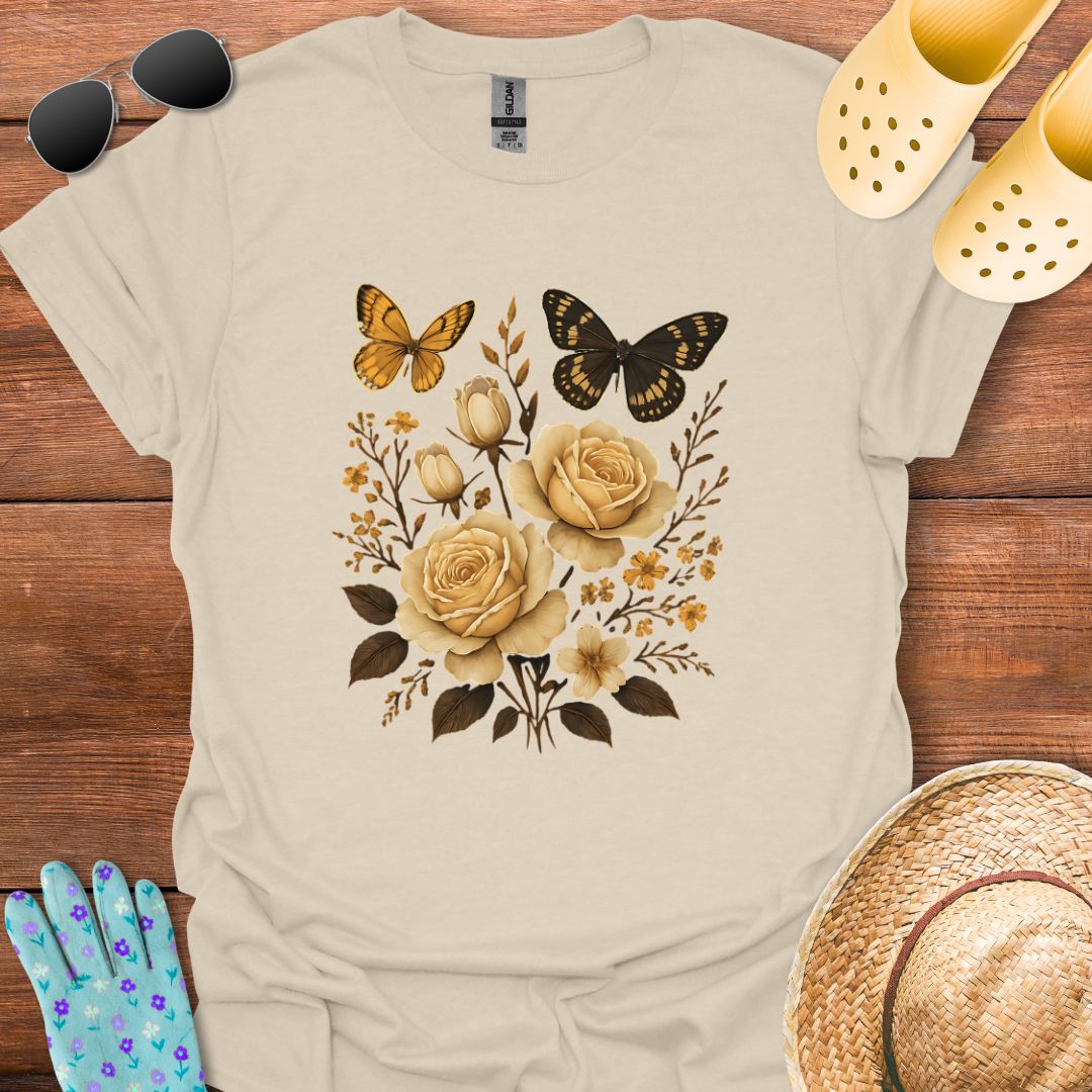 Butterflys & Flowers T - Shirt