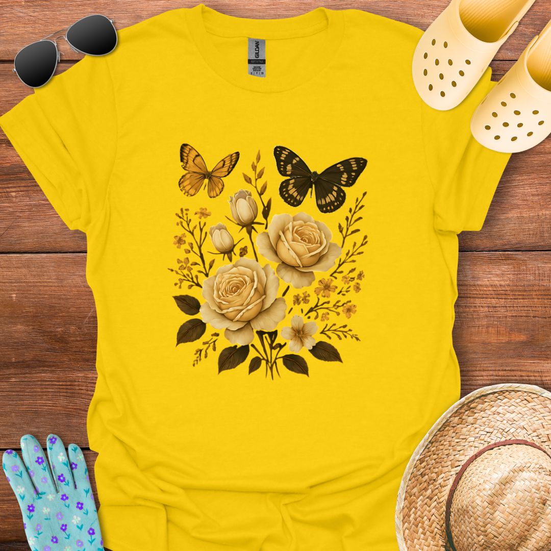 Butterflys & Flowers T - Shirt