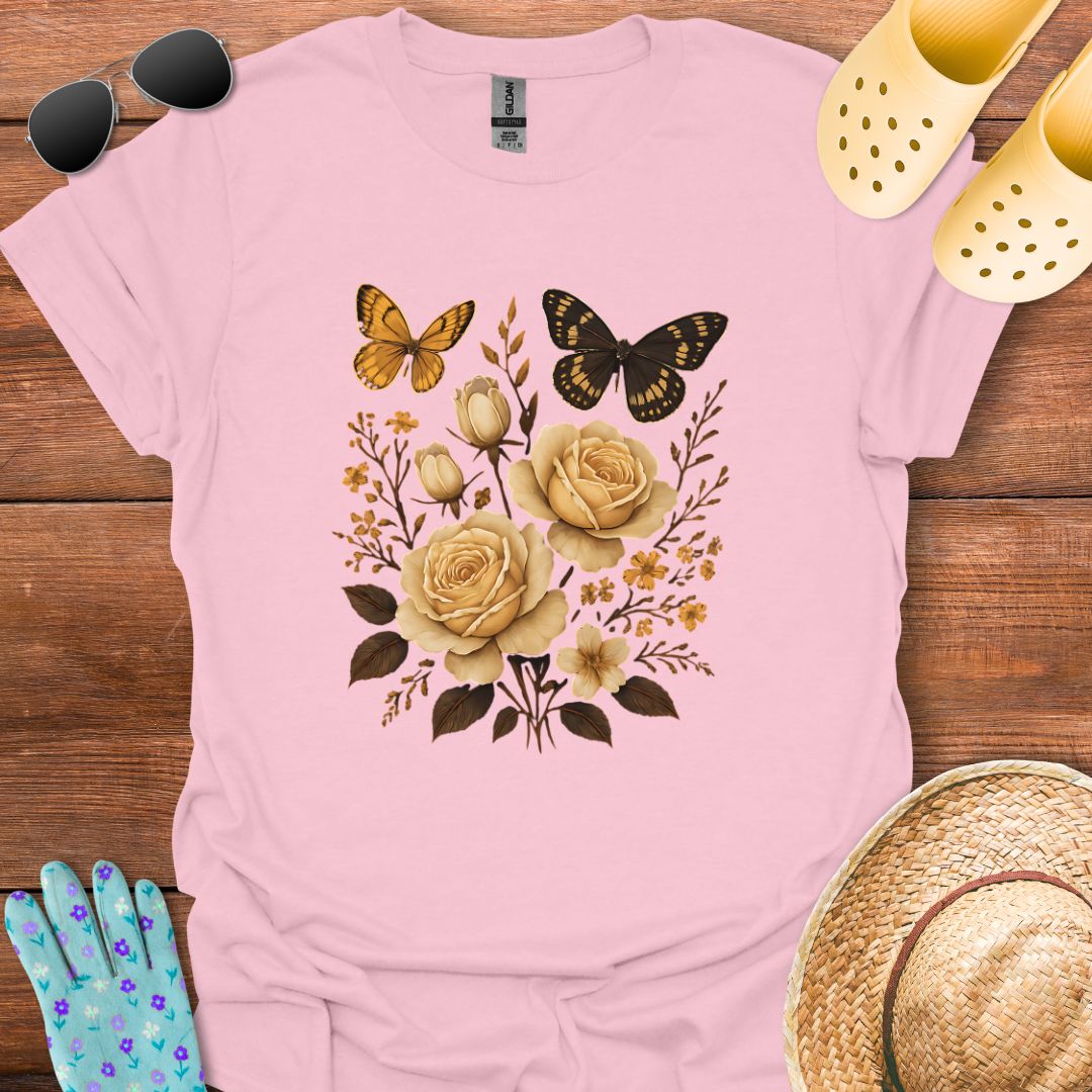 Butterflys & Flowers T - Shirt