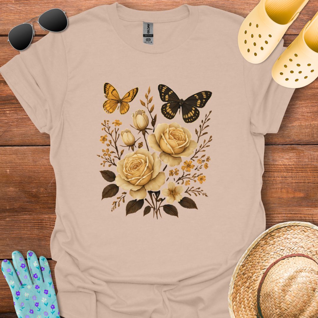 Butterflys & Flowers T - Shirt