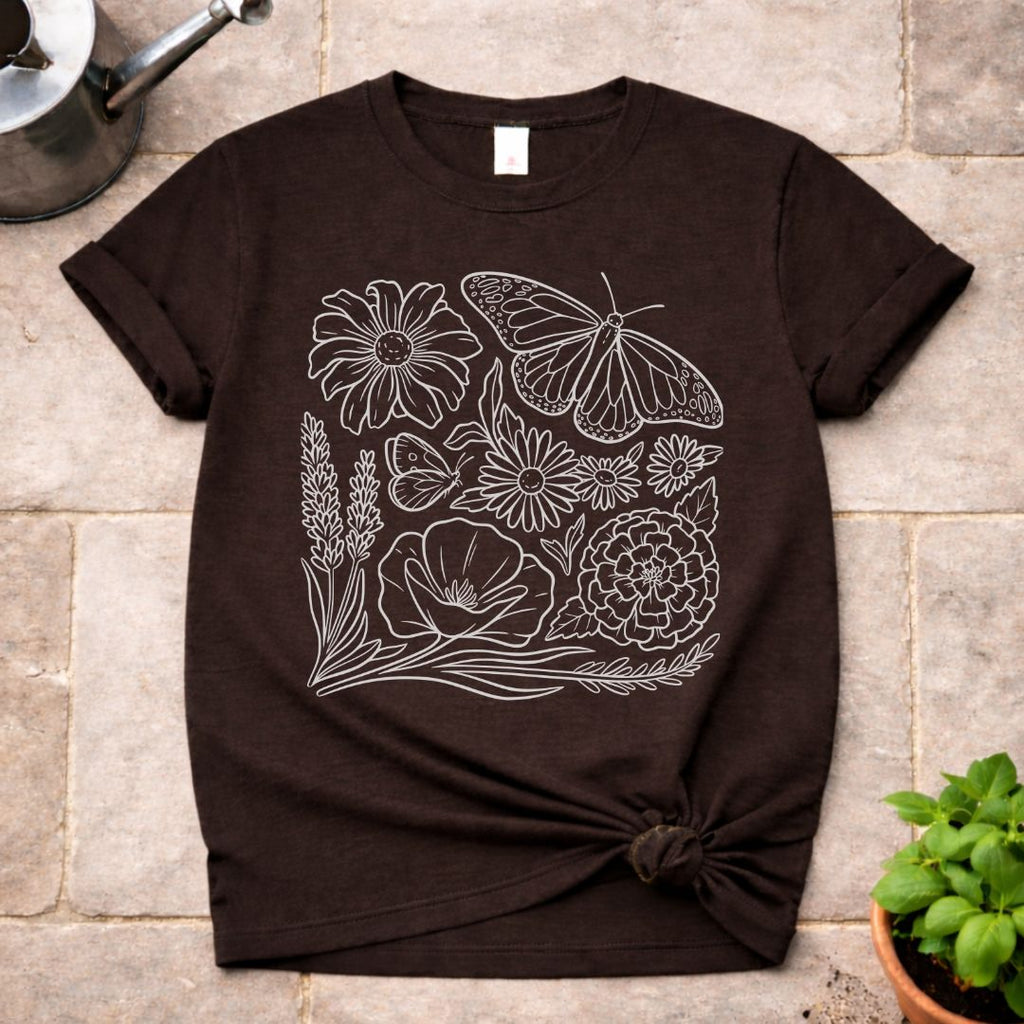 Floral Butterfly T-Shirt