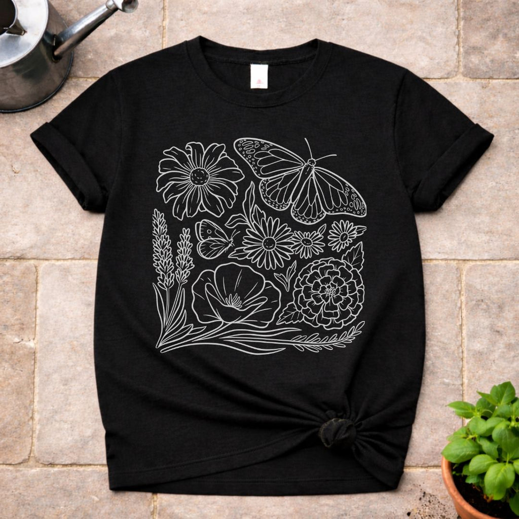 Floral Butterfly T-Shirt
