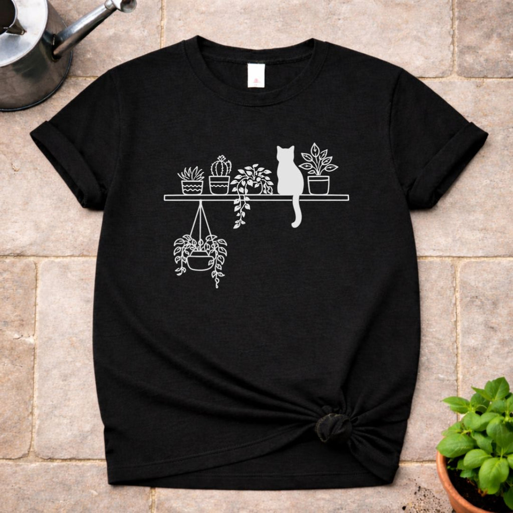 Plants and Cat T-Shirt
