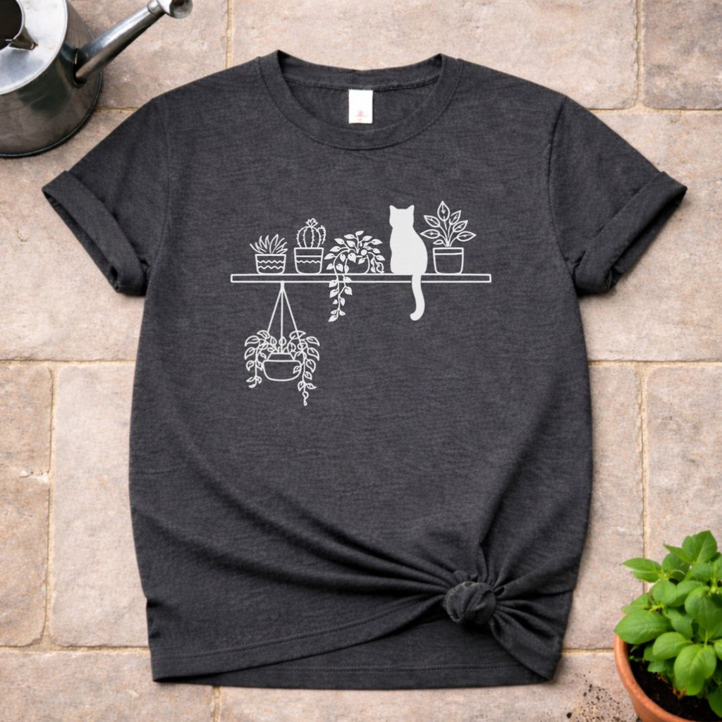 Plants and Cat T-Shirt