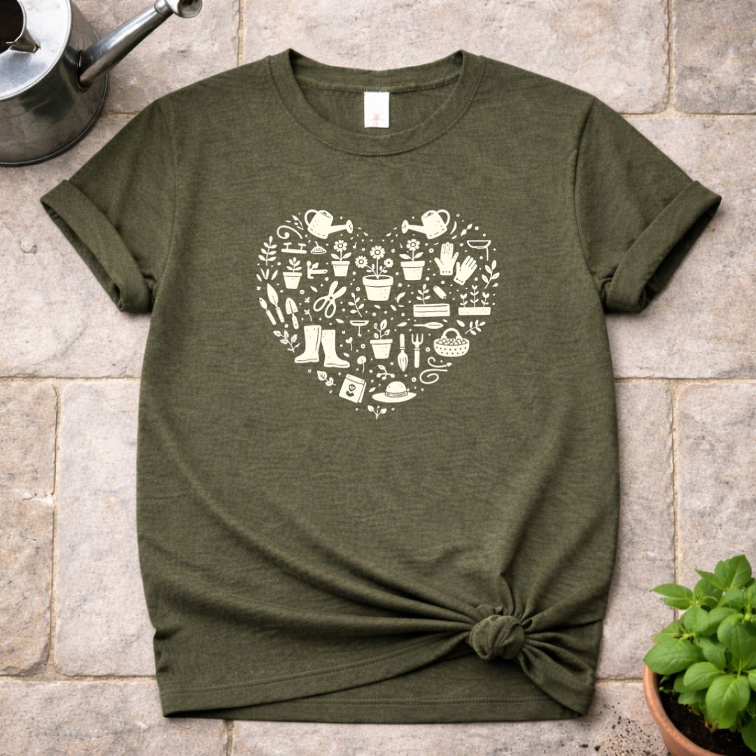 Gardening Heart T-Shirt