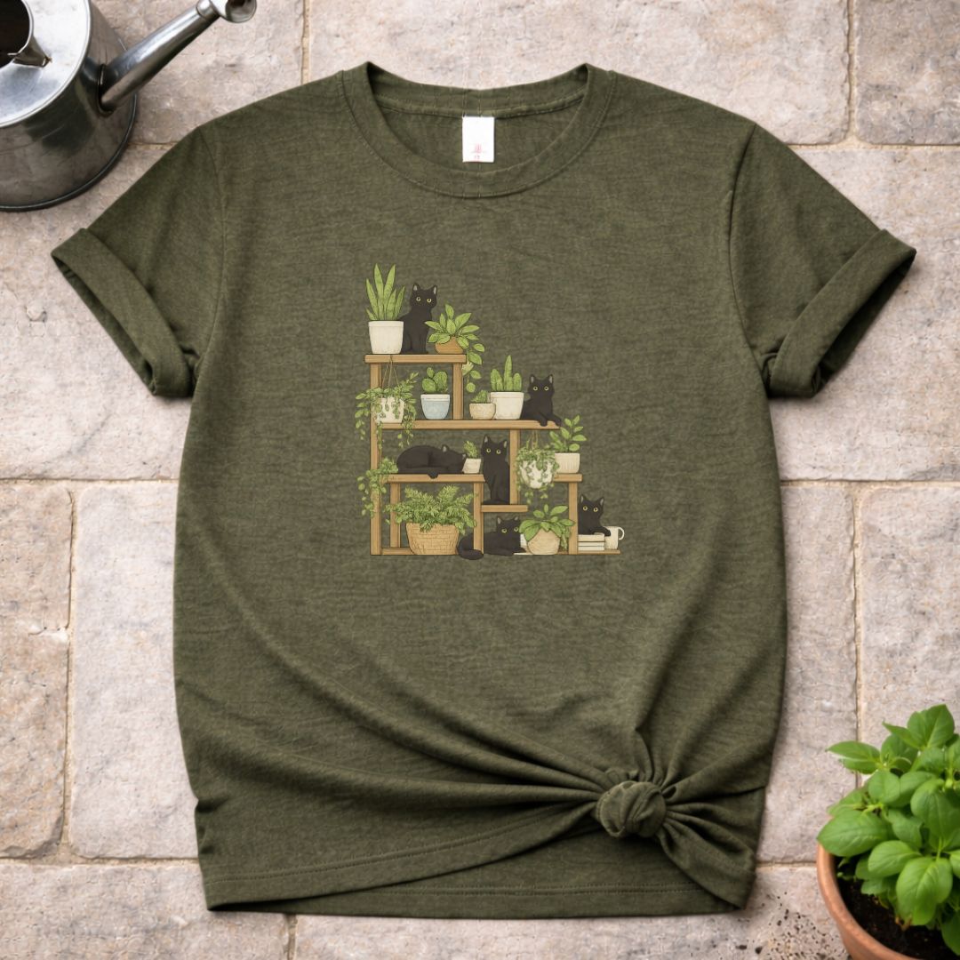 Cats & Plants  T-Shirt