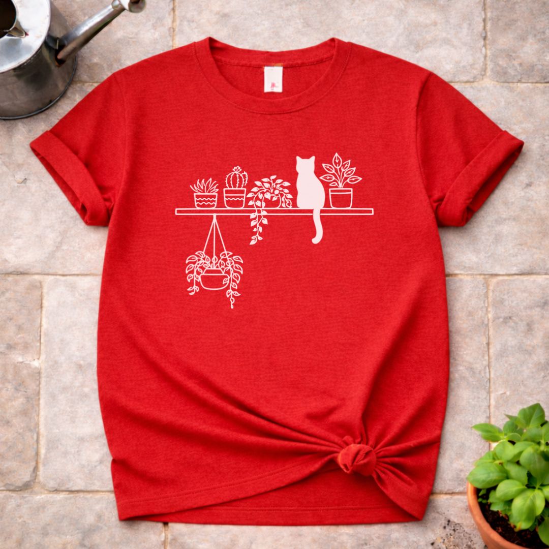 Plants and Cat T-Shirt